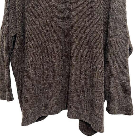 Brown Sweater Cardigan Woman's One Size Coco + Carmen Knit Drop Shoulder Pockets - Picture 9 of 12